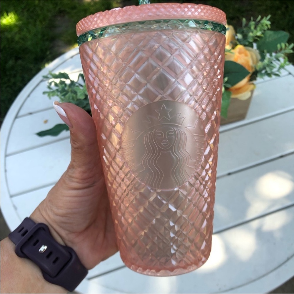 Starbucks Textured Peach Tumbler with Lid